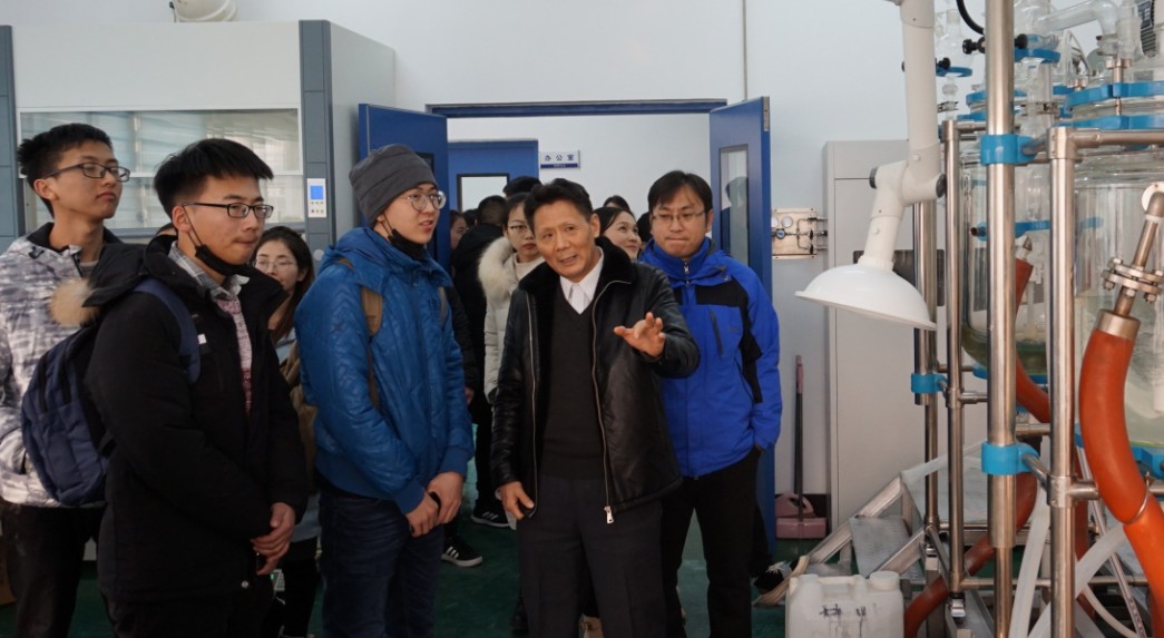 University faculty and students visit the company